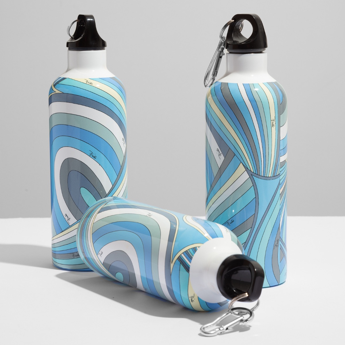 Wave artwork on white gloss primer