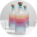 Frost decorated bottle