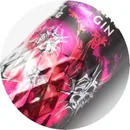 Mirror decorated bottle